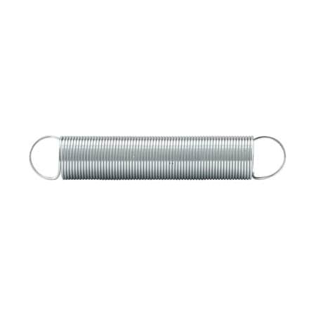Prime-Line Extension Spring, Steel, Nickel-Plated Finish, 0.028 GA x 7/16inx2-1/2in, Closed Single Loop 2 Pk SP 9664